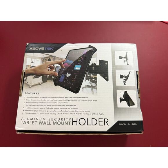 Abovetek Aluminum Security Tablet Wall amount Holder - Picture 2 of 10
